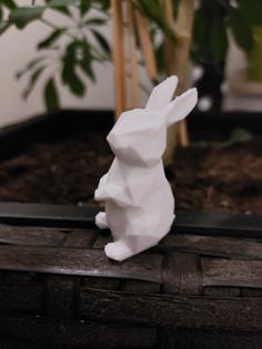 Easter Bunny Low Poly 4 3D Printer Model