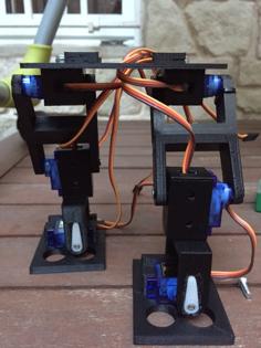 Robot Bipedo Con 13 Servos 9g   //Biped Robot With 13 9G Servos 3D Printer Model