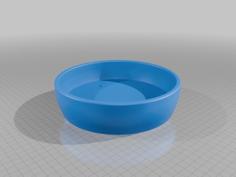 Minimalist Circular Bonsai Pot With Central Drain MineeForm FDM 3D Print STL File 3D Printer Model