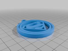 Superman Keychain 3D Printer Model