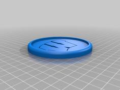 Wisconsin Badgers Coaster 3D Printer Model