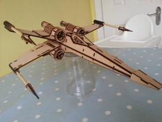 Laser Cut X-Wing_Starfighter