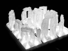 “Stonehenge” Modular LED Lamp 3D Printer Model