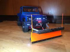 3D Printed Snow  Plow For 1/8-1/10 RC Cars And 3Dsets Cars 3D Printer Model