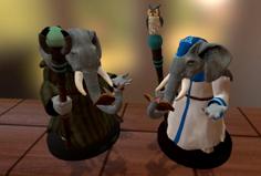 Elephant Folk For Dnd 3D Printer Model