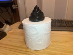 Toilet Roll Poop 3D Printer Model