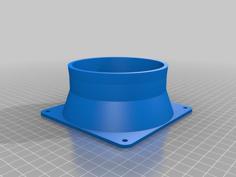 120mm To 100mm Vent Duct Mounts. 3D Printer Model