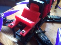 Lisam 210 Mini GoPro Mount With Velcrostrap Channel 3D Printer Model