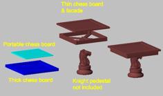 Mini Chess Table 3D Printer Model