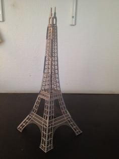 Laser Cut Eiffel Tower Paper Model