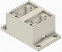 XT60 Dual Wallmount Socket 3D Printer Model