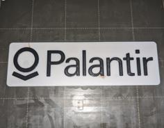 Palantir Logo Fridge Magnet 3D Printer Model