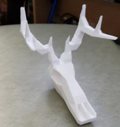 Low Poly Deer Head 3D Printer Model