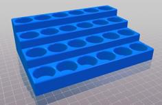 Customizable Paint Bottle Rack 3D Printer Model