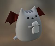 Pusheen Halloween 3D Printer Model