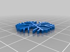 Snow Flake Tinsel 3D Printer Model