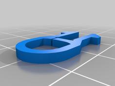 Zip Toggle Remix Assymetric 3D Printer Model