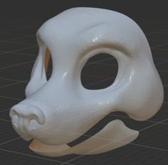 Canine Head Remixed 3D Printer Model