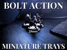 War Gaming Miniature Trays (28mm) 3D Printer Model