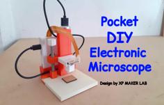 Pocket DIY Electronic Microscope 3D Printer Model