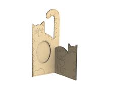 Laser Cut Cat Photo Frame