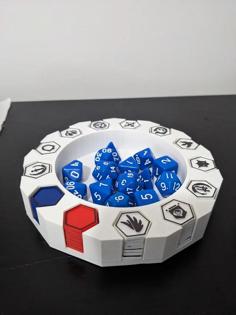 MTG Keyword Counters And Dice Holder 3D Printer Model