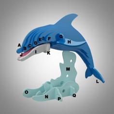 Little Dolphin 3D Puzzle 3D Printer Model