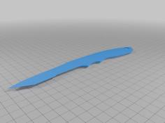 Winter Soldier Knife (Rear Tanto) 3D Printer Model