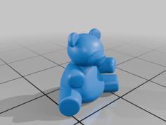 Stylized Teddy Bear 3D Printer Model