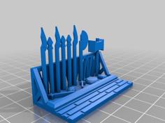 Weapons Rack 3D Printer Model