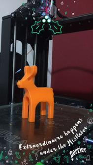 Christmas Reindeer 3D Printer Model