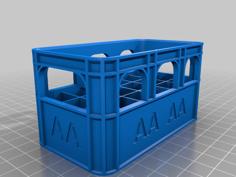 Expanded Beer Crate Battery Storage 3D Printer Model