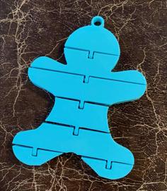 Gingerbread Flexi Ornament 3D Printer Model