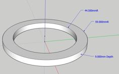 Night Light Ring 3D Printer Model