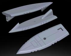 Scifi Sky Surf Board 3D Printer Model