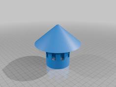 Tube Roof 50mm 3D Printer Model