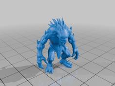 28mm DND Savage Fiendish Creature Fantasy Miniature MineeForm FDM 3D Print STL File 3D Printer Model