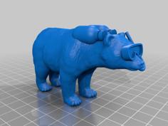 Scuba Bear 3D Printer Model