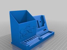 Note 4 Desk Organizer – Organizador Para El Escritorio Note 4 3D Printer Model