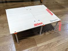 Foldable Table With Lockable Legs 3D Printer Model