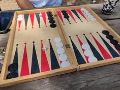 Simple Backgammon Piece 3D Printer Model