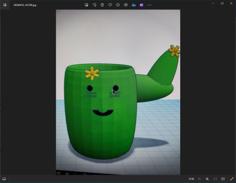 Cactus Bud 3D Printer Model