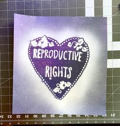 Reproductive Rights Heart Stencil (laser Cut Version)