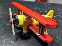 Boeing Stearman 75 Toy Plane 3D Printer Model