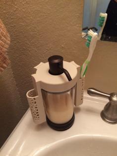 Voronoi Toothbrush Holder 3D Printer Model