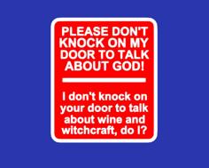 PLEASE DON’T KNOCK ON MY DOOR…, Sign 3D Printer Model