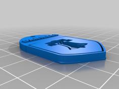 Danielle School Logo Keychain 2 3D Printer Model