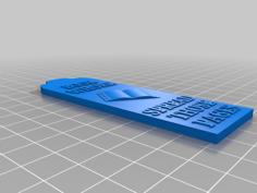 BookWhore Bookmark 3D Printer Model