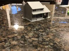 N-Scale Suburban House 3 3D Printer Model