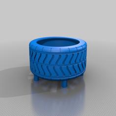 Tire Flower Pot 3D Printer Model